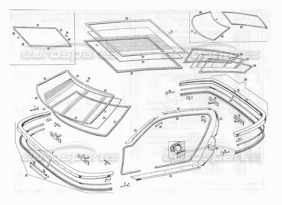 diagramma della parte contenente il codice parte 116 bo 69359