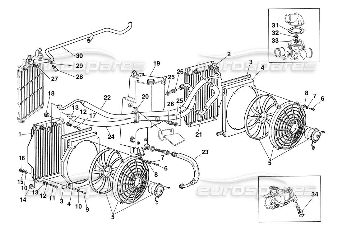 un diagramma delle parti dal catalogo delle parti Ferrari 355 Challenge (1999)