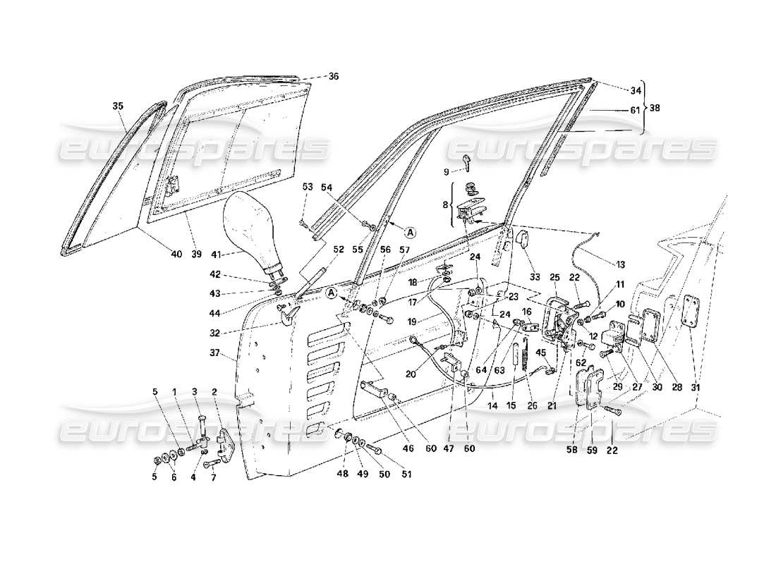 diagramma della parte contenente il codice parte 62951300