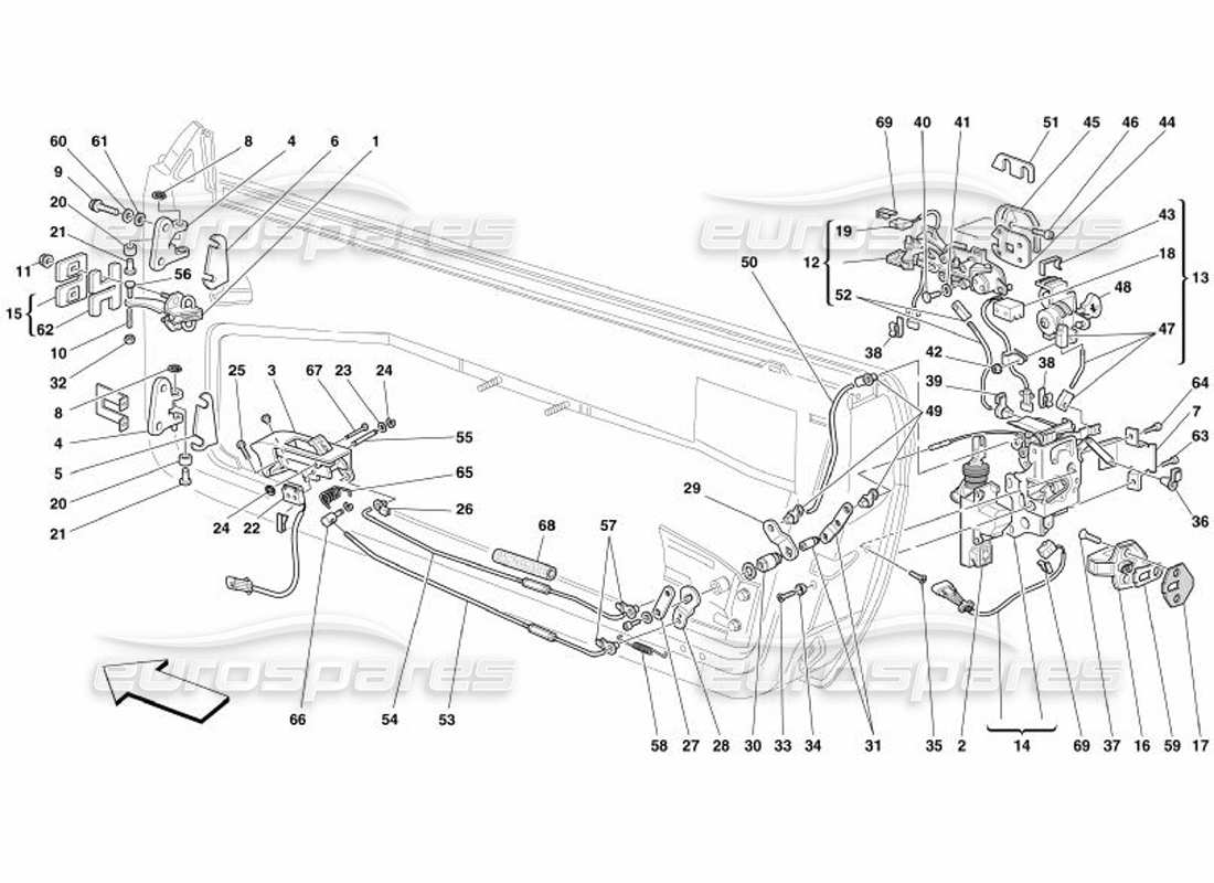 diagramma della parte contenente il codice parte 63722800