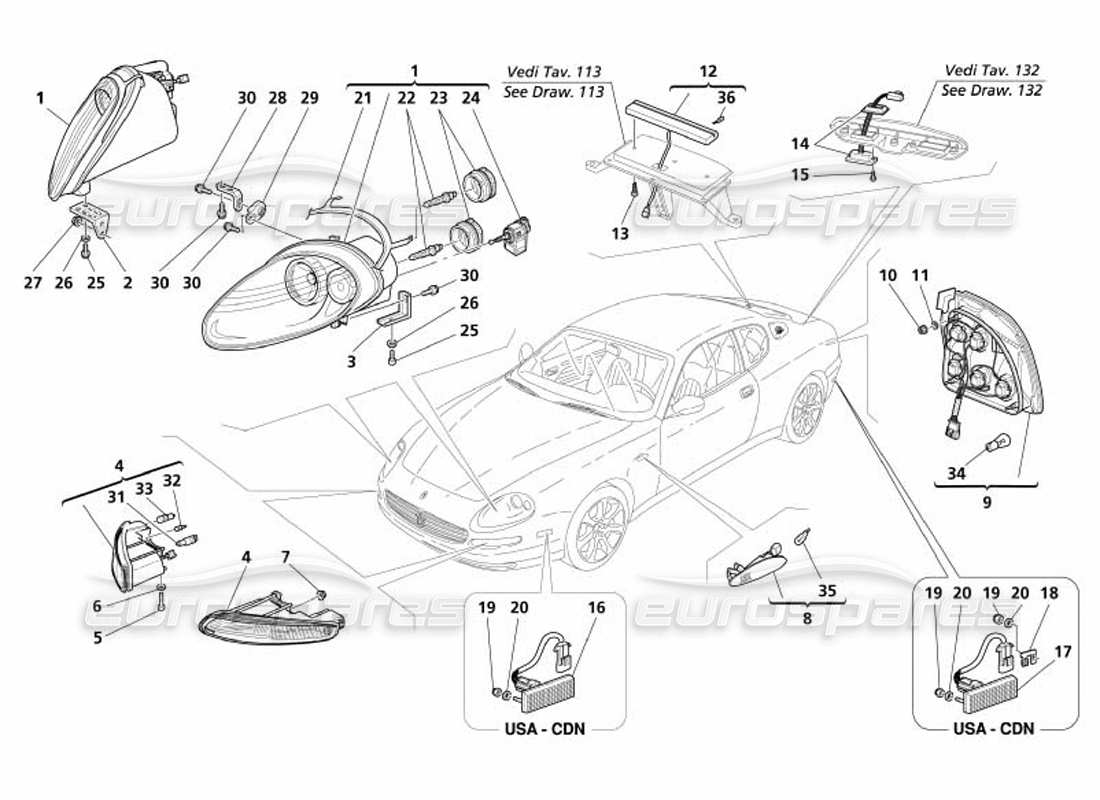 diagramma della parte contenente il codice parte 980001160