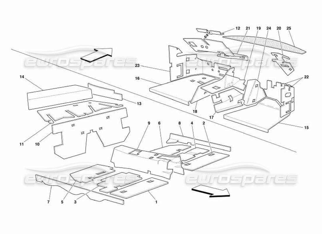 diagramma della parte contenente il codice parte 65360300