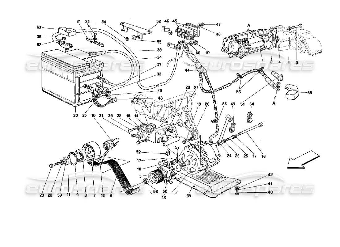 diagramma della parte contenente il codice parte 139358