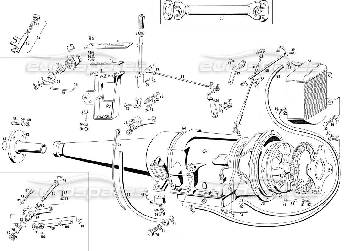 diagramma della parte contenente il codice parte 107 - tc 57867