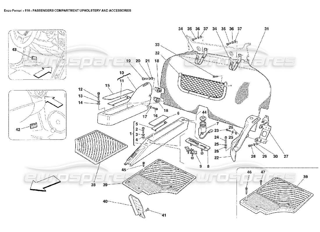 diagramma della parte contenente il codice parte 67364500