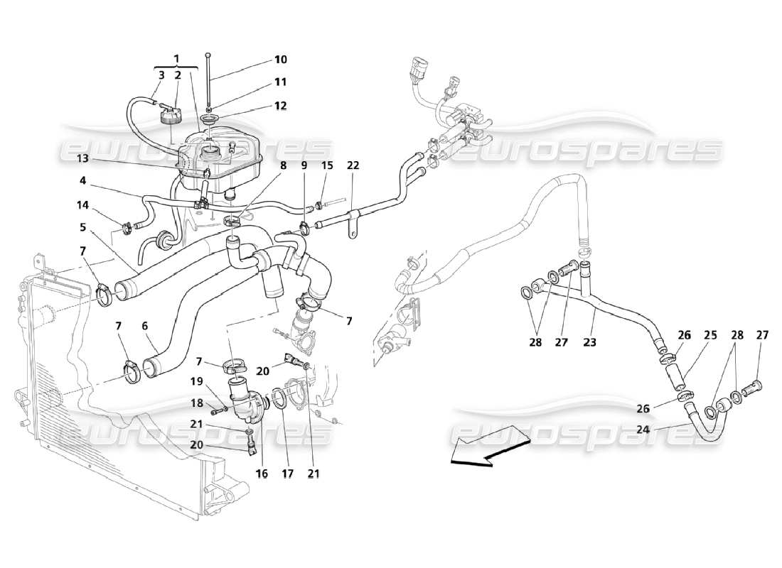 diagramma della parte contenente il codice parte 230889