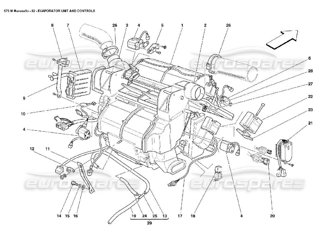 diagramma della parte contenente il codice parte 66634200