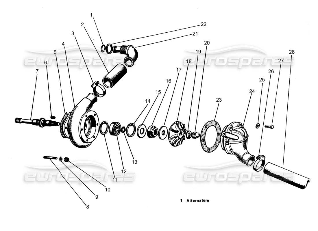 diagramma della parte contenente il codice parte 001704498/a