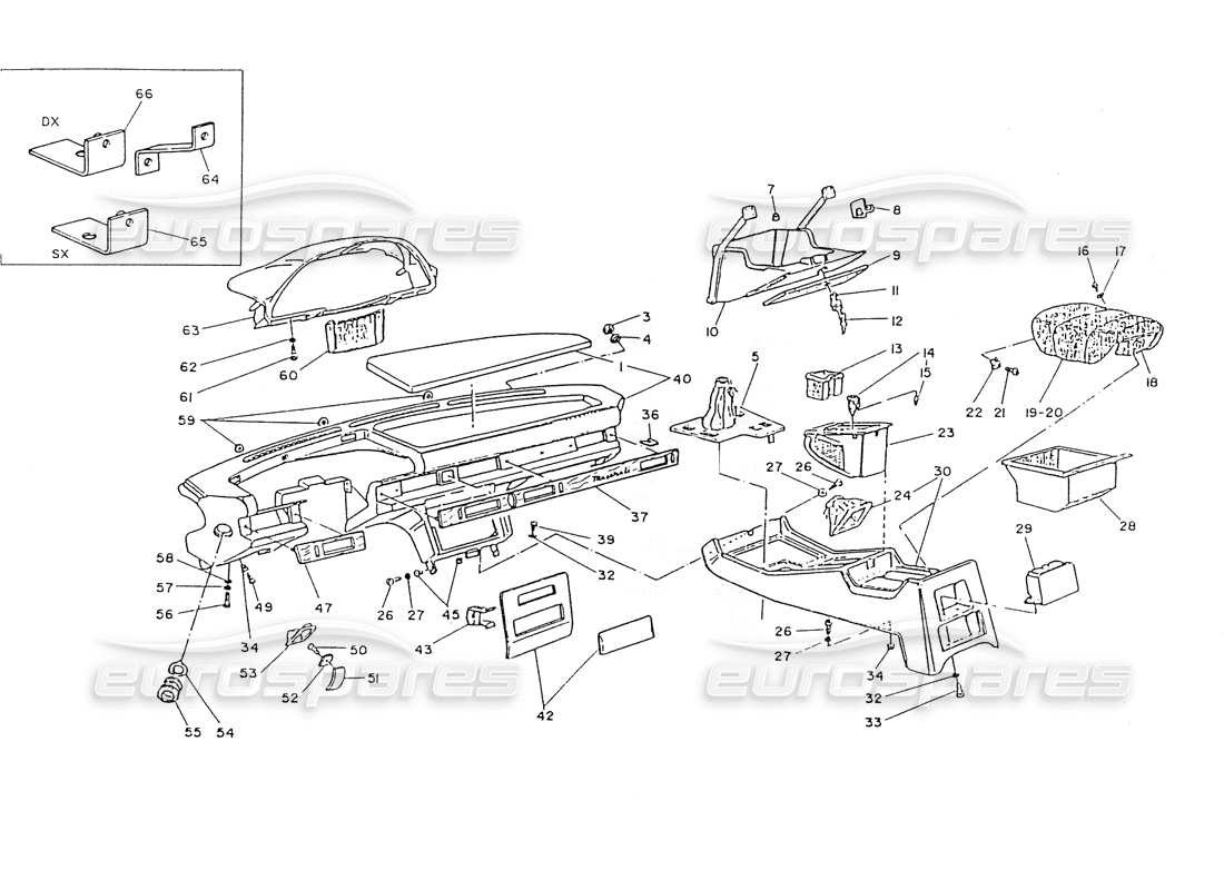 diagramma della parte contenente il codice parte 329956247