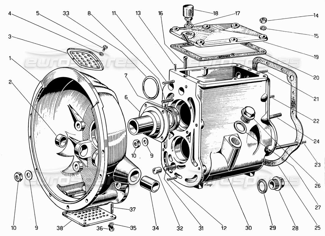 diagramma della parte contenente il codice parte 5x8