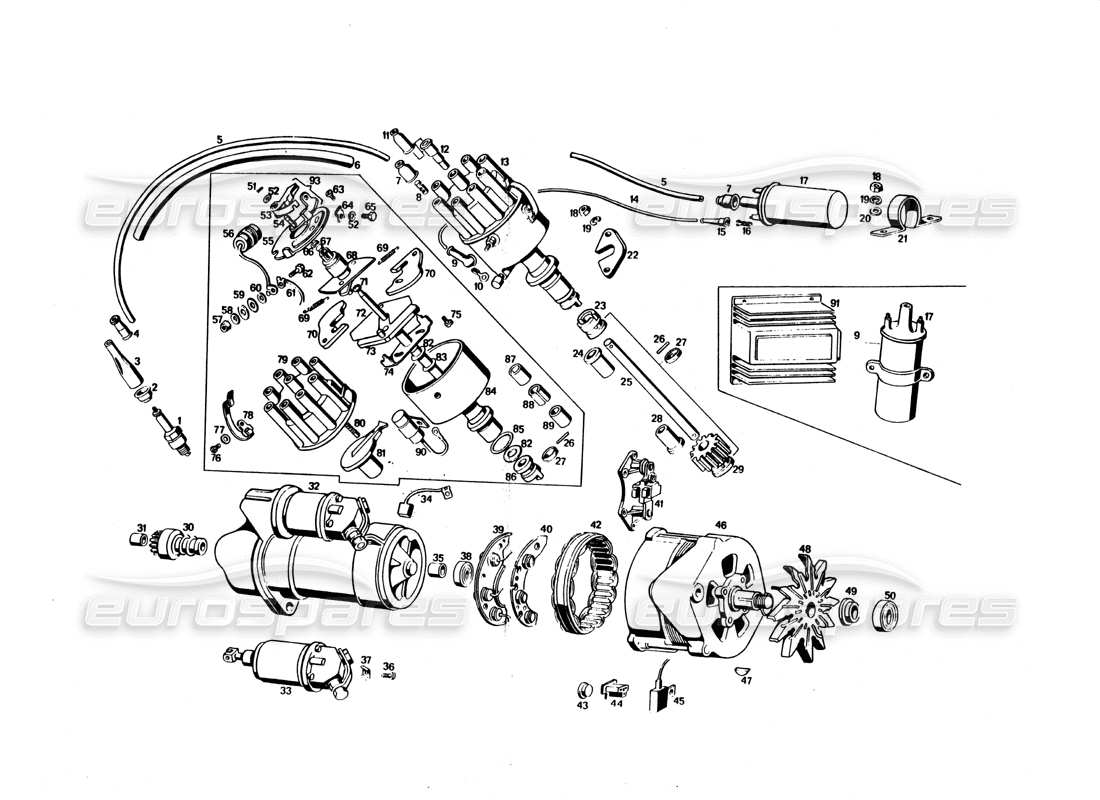 diagramma della parte contenente il codice parte 115 me 67096