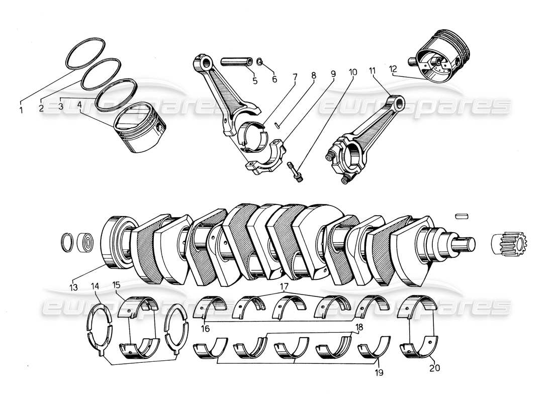 diagramma della parte contenente il codice parte 001420801