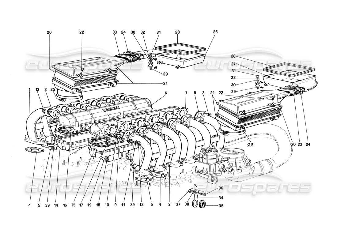 diagramma della parte contenente il codice parte 107103