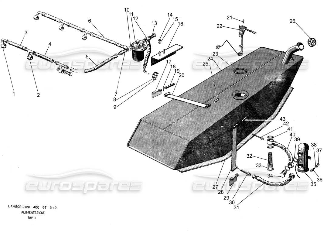 diagramma della parte contenente il codice parte vn-03374