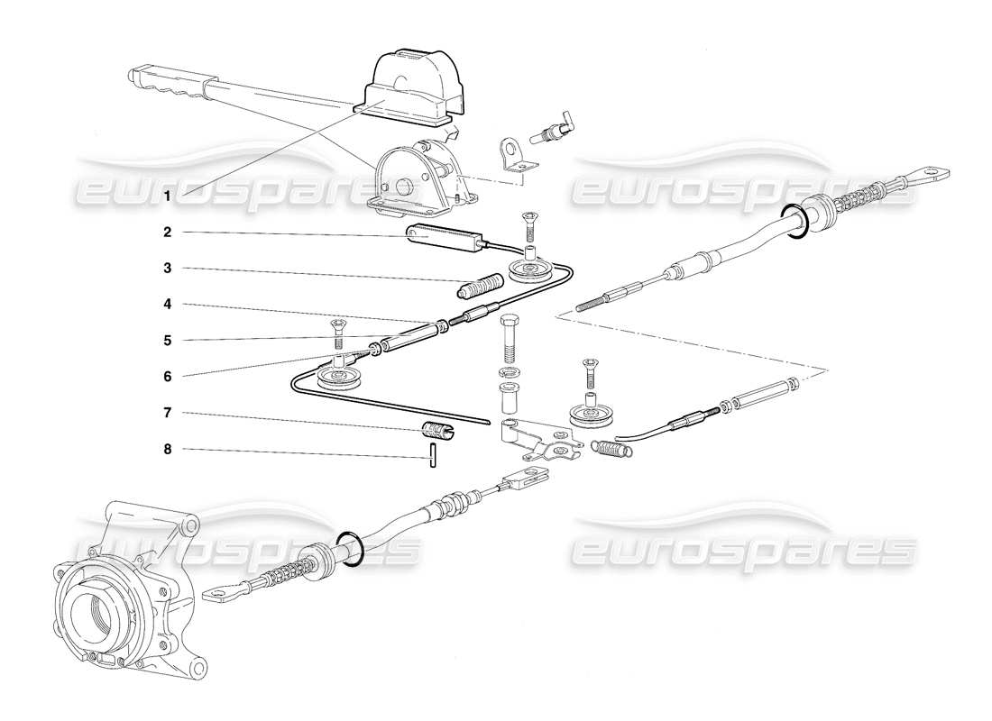 un diagramma delle parti dal catalogo delle parti lamborghini diablo vt (1994)