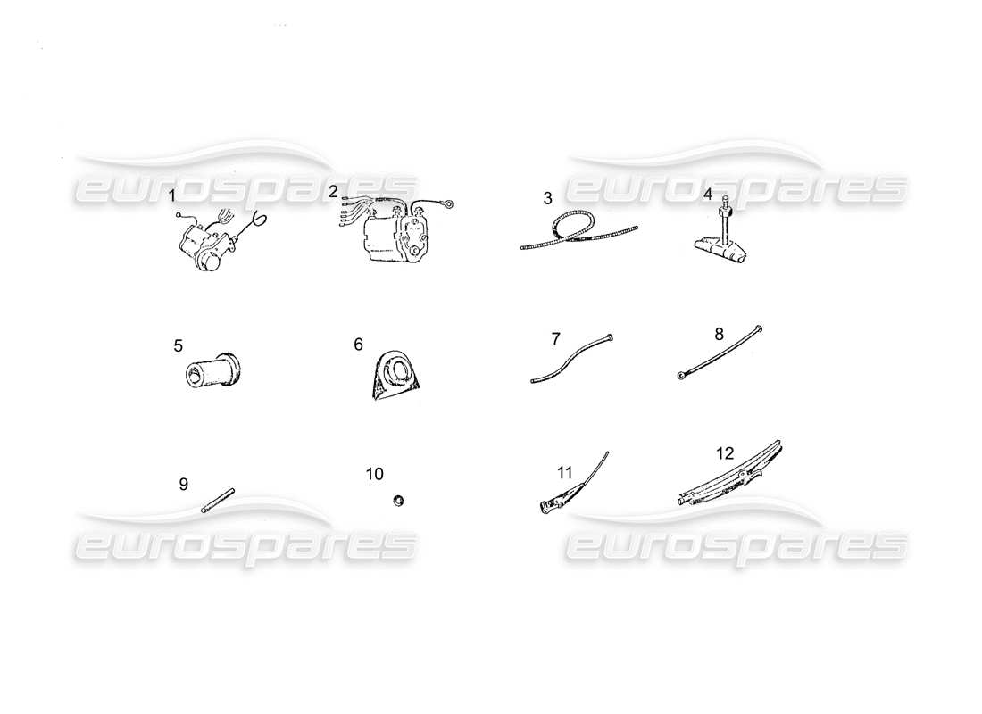 ferrari 250 gt (coachwork) tergicristalli diagramma delle parti
