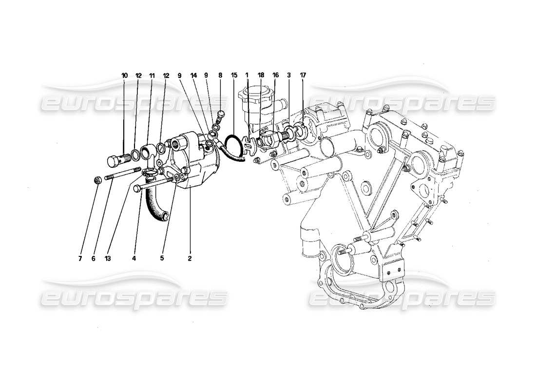 ferrari 412 (mechanical) pompa a vuoto servofreno diagramma delle parti