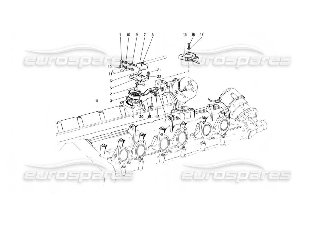 ferrari 400 gt (mechanical) dispositivo di inattività veloce diagramma delle parti