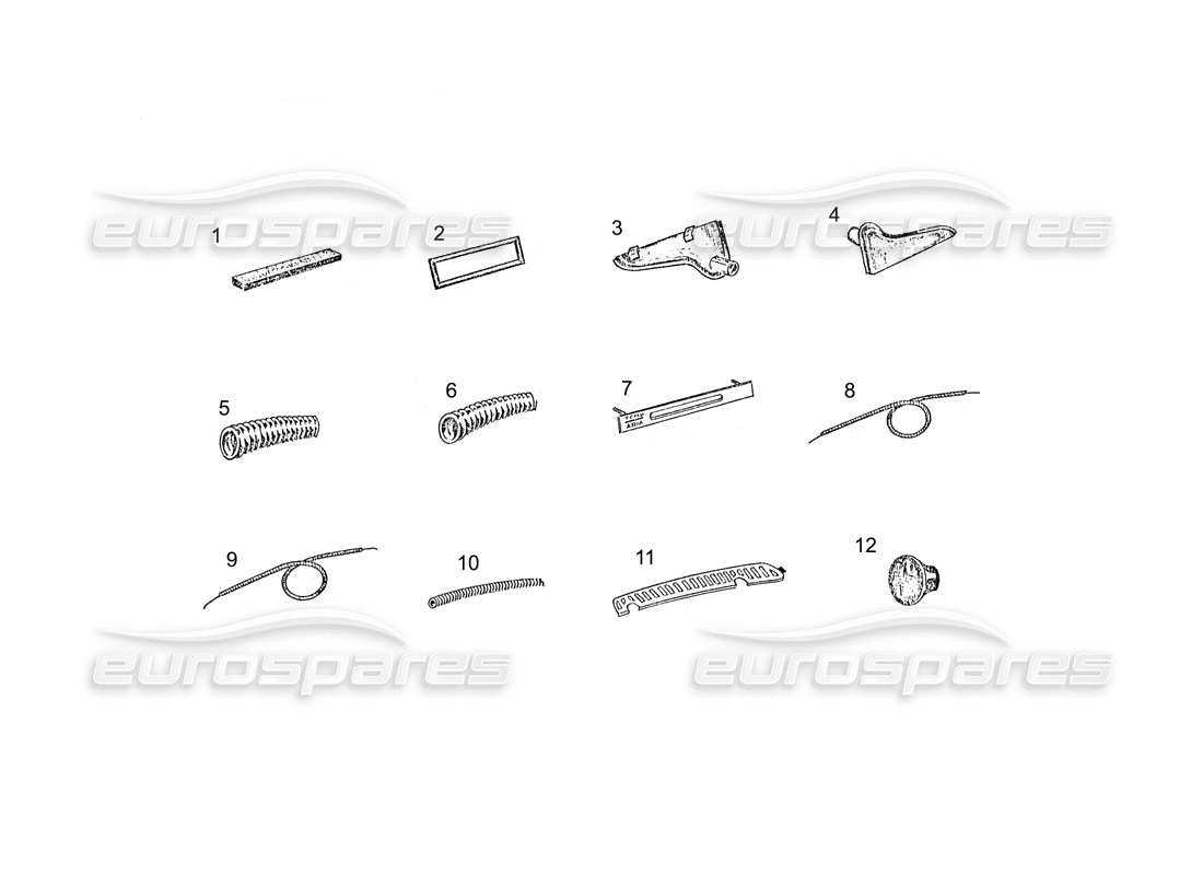 ferrari 250 gt (coachwork) sistema di riscaldamento diagramma delle parti