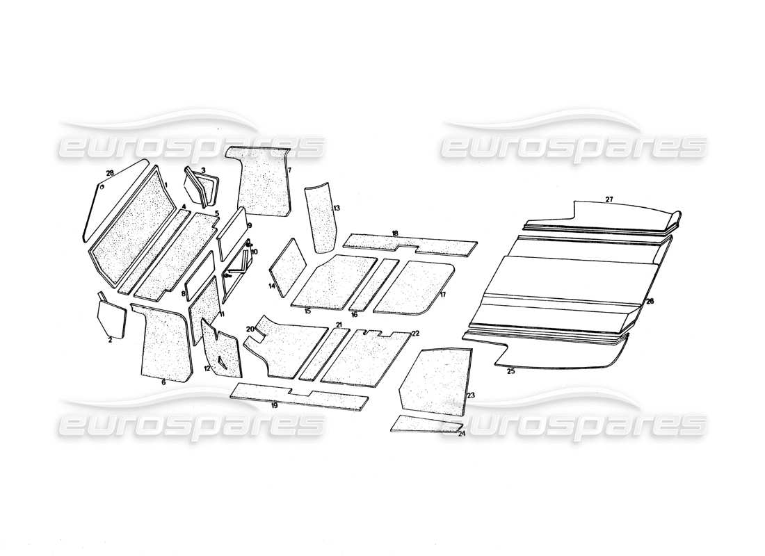 maserati bora diagramma delle parti isolante