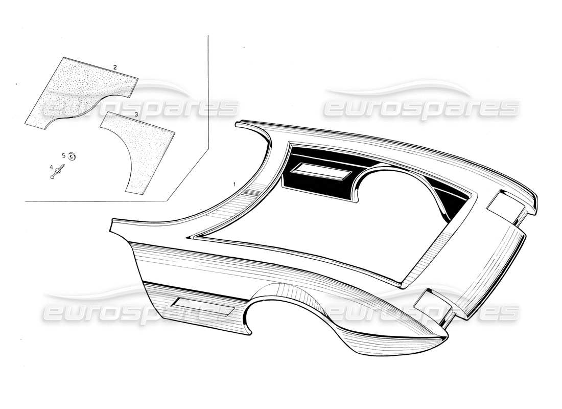 maserati ghibli 4.7 / 4.9 diagramma della parte anteriore del corpo