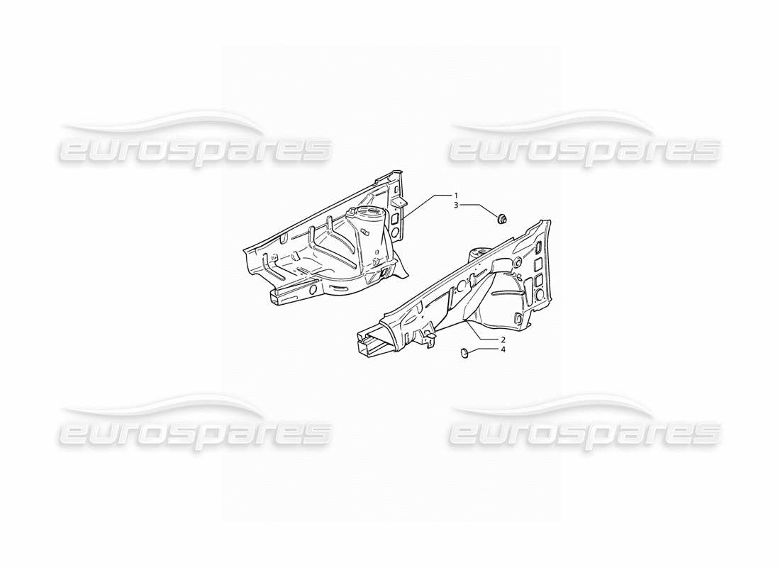 maserati ghibli 2.8 (abs) carrozzeria: pannelli interni diagramma delle parti