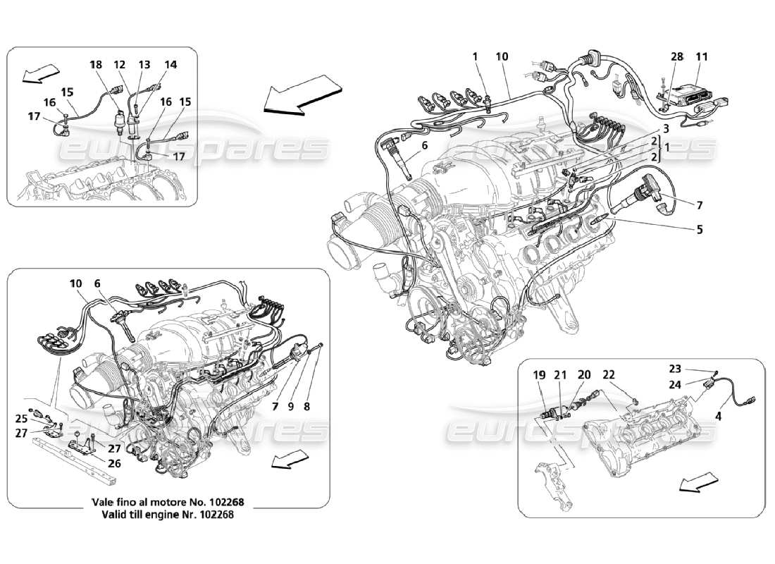 maserati qtp. (2006) 4.2 controllo elettronico: schema particolare iniezione e controllo fase