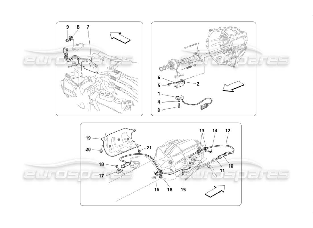 maserati qtp. (2006) 4.2 controlli elettronici della frizione per cambio f1 diagramma delle parti