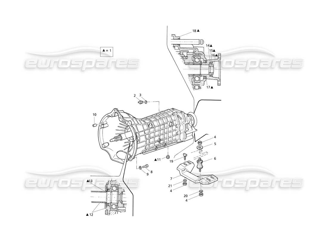 maserati qtp v6 evoluzione getrag cambio manuale 6 velocità diagramma delle parti