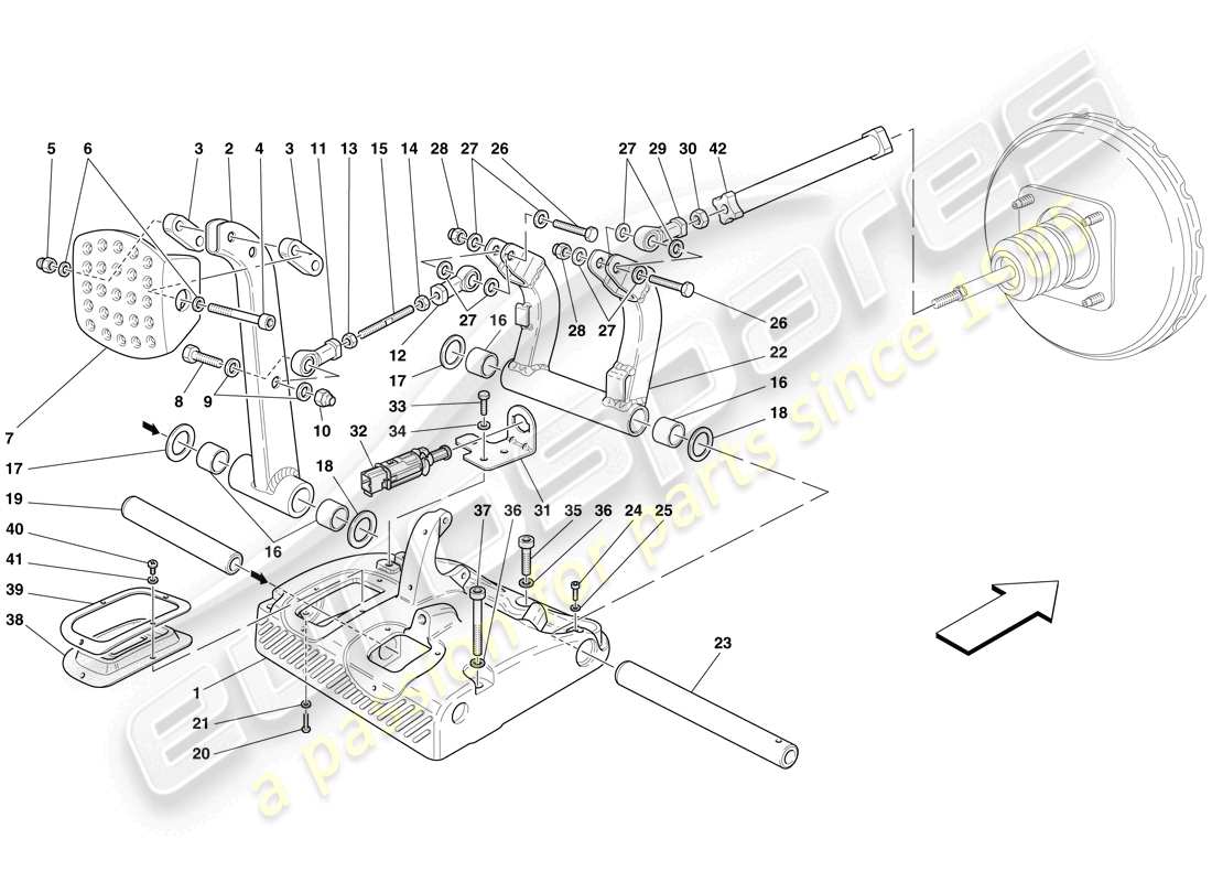 diagramma della parte contenente il codice parte 16102914