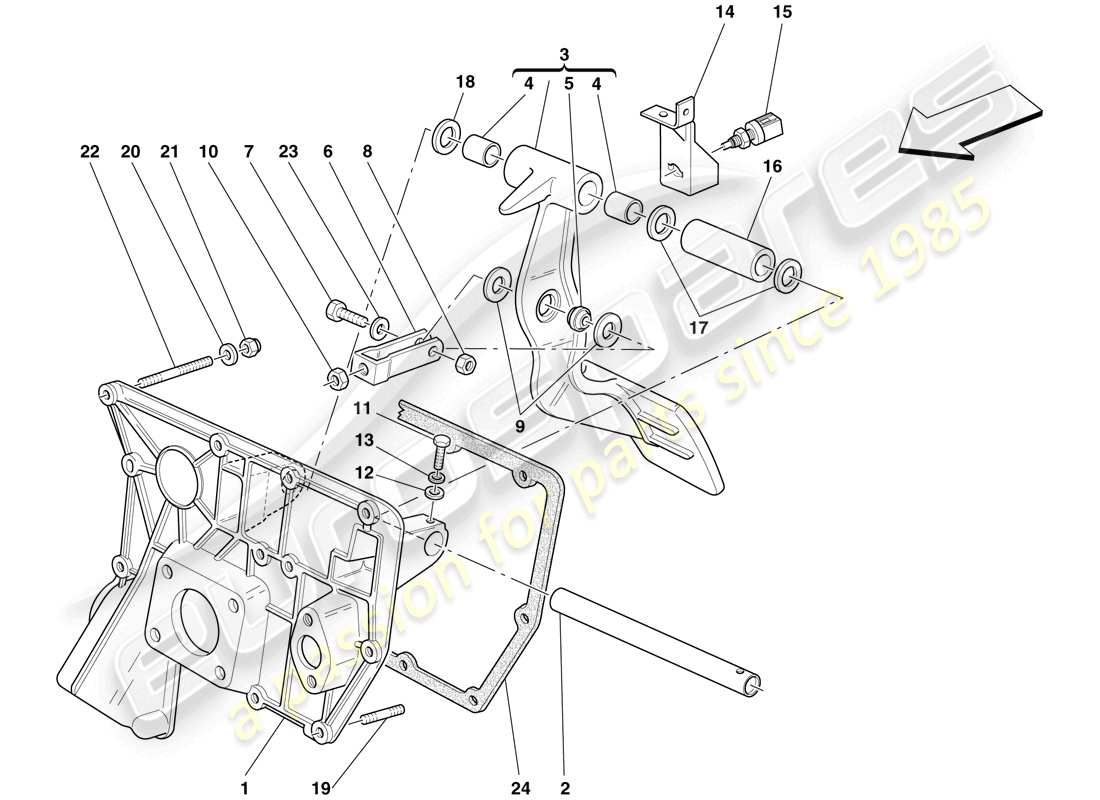 diagramma della parte contenente il codice parte 201578