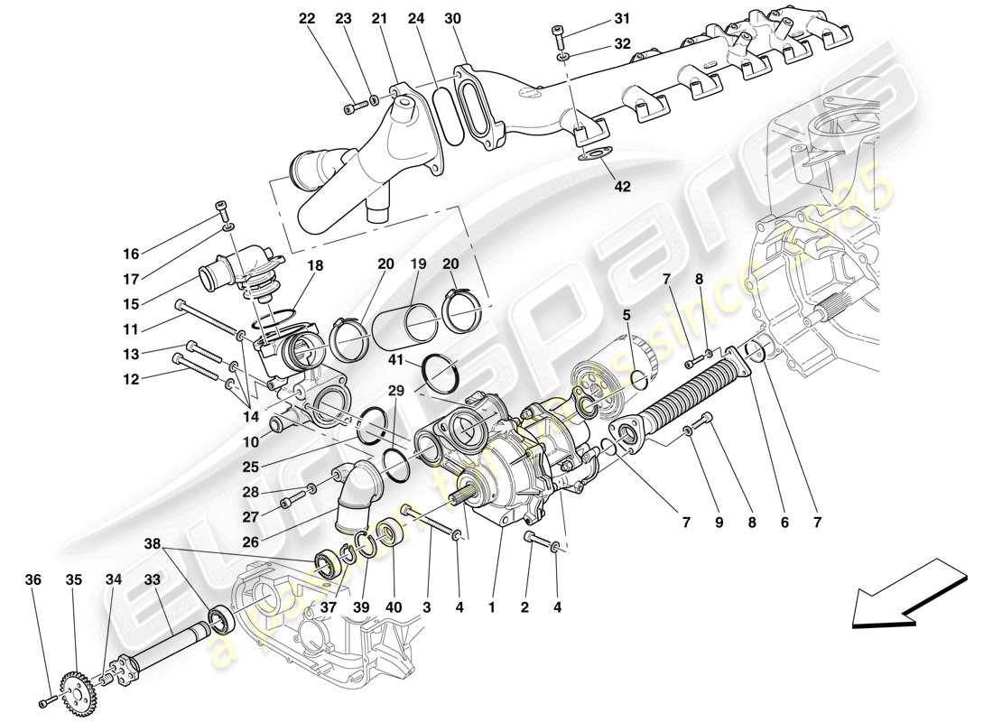 diagramma della parte contenente il codice parte 14304824