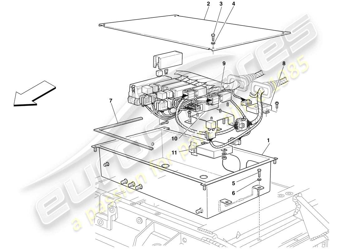 diagramma della parte contenente il codice parte 62984400