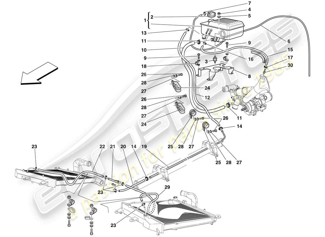 diagramma della parte contenente il codice parte 155093