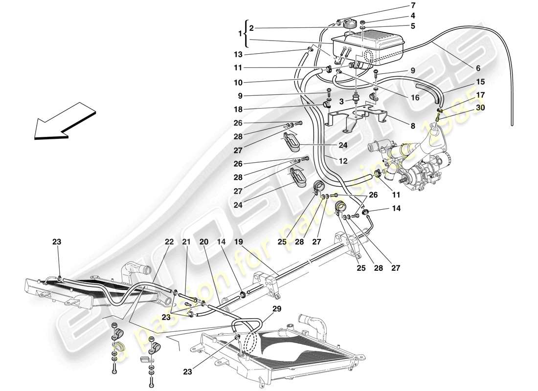 diagramma della parte contenente il codice parte 62940900