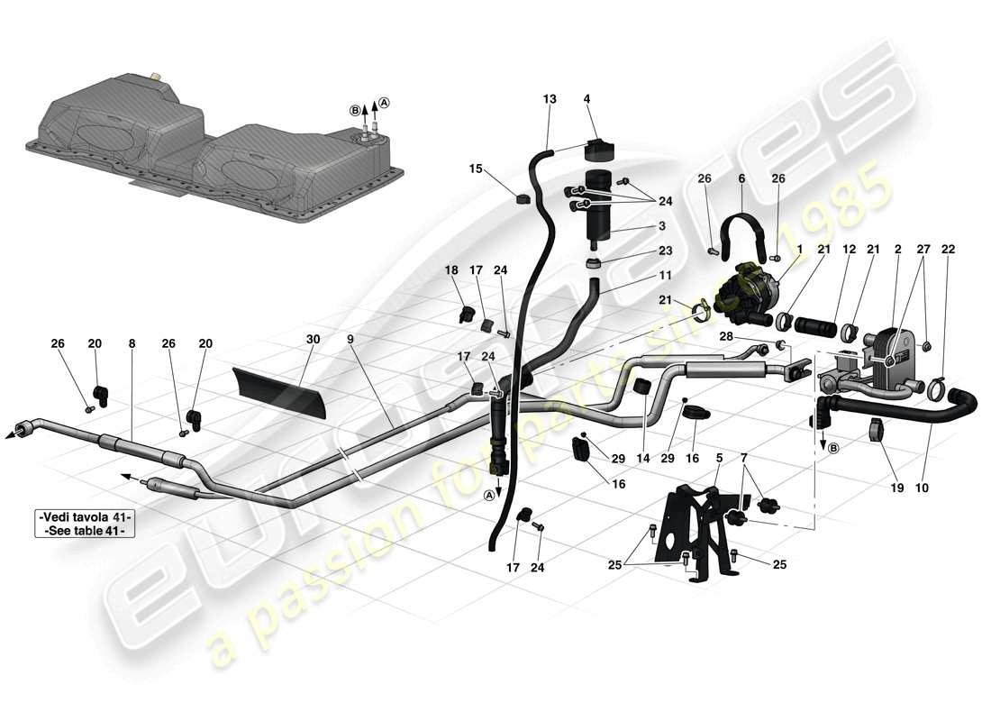 diagramma della parte contenente il codice parte 294647