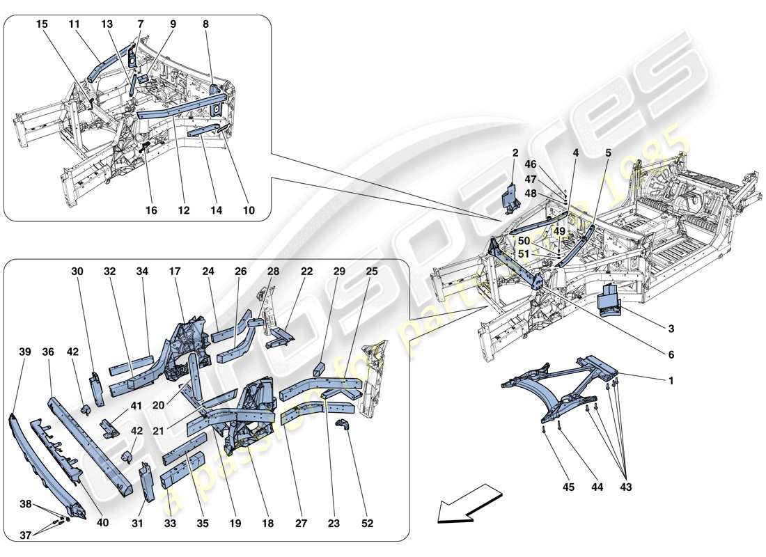 diagramma della parte contenente il codice parte 86866700