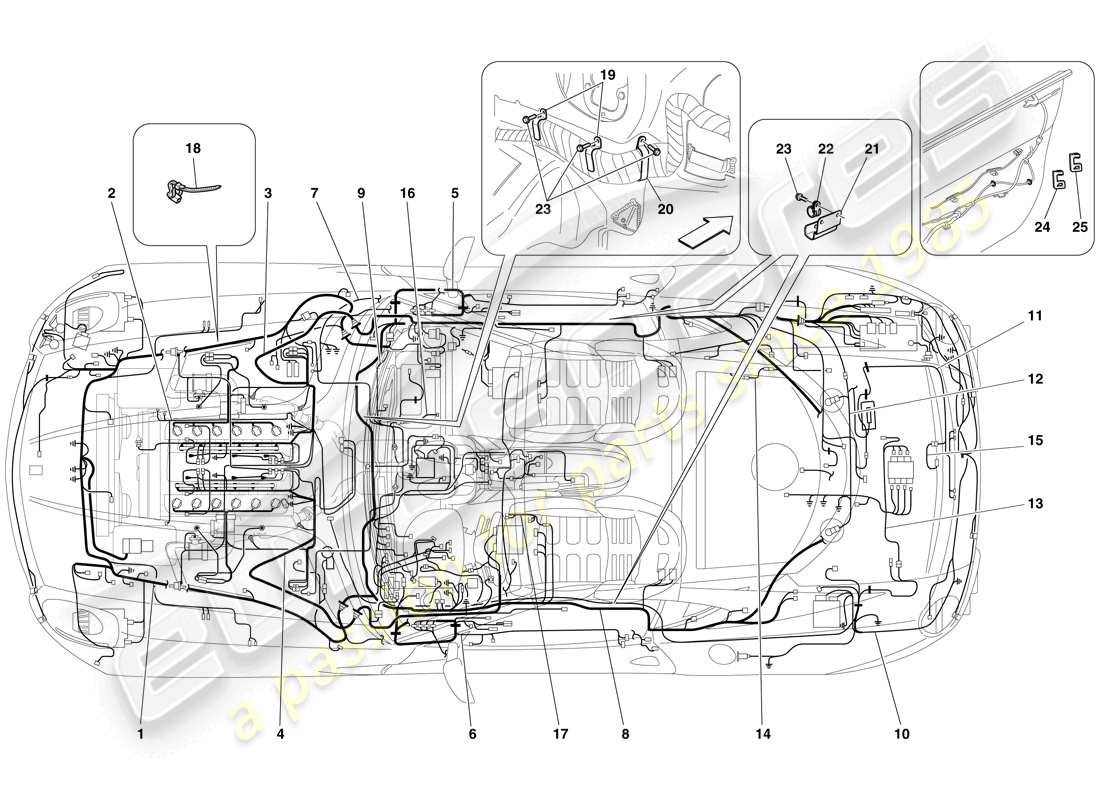 diagramma della parte contenente il codice parte 264493