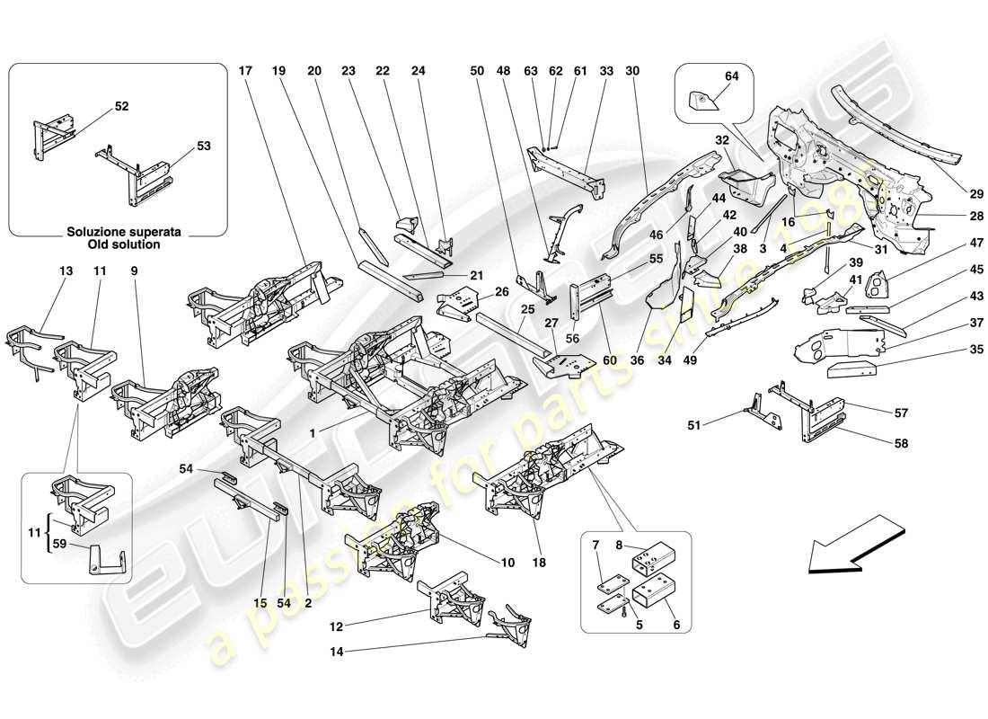 diagramma della parte contenente il codice parte 221652