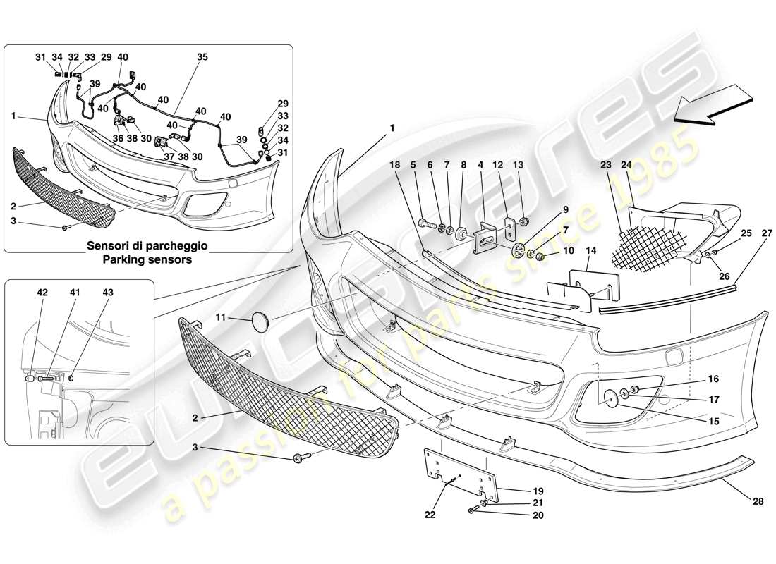 diagramma della parte contenente il codice parte 69377400