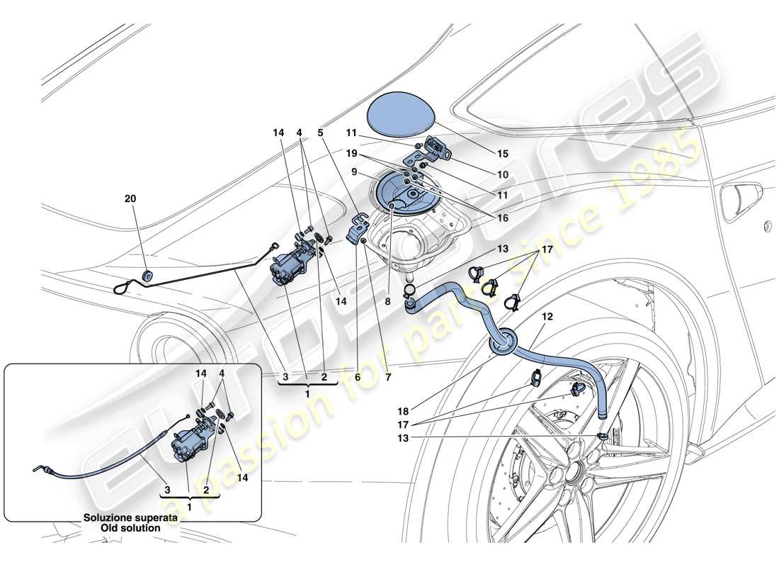 diagramma della parte contenente il codice parte 67067600