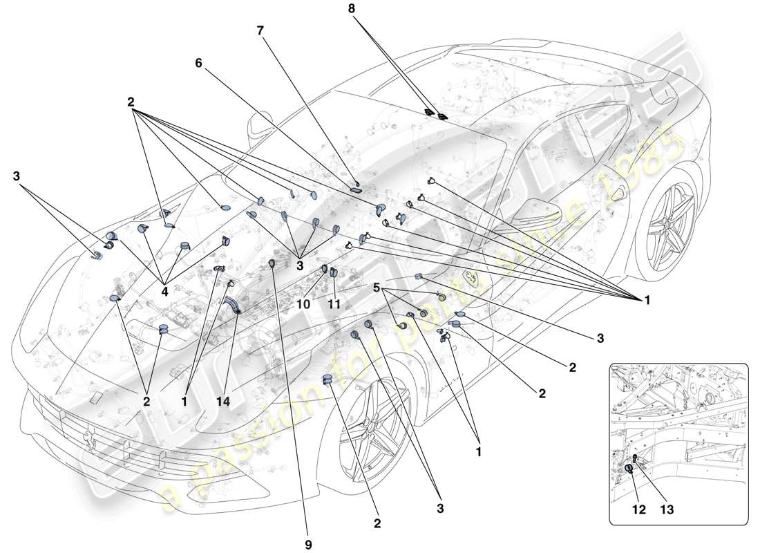 diagramma della parte contenente il codice parte 217854