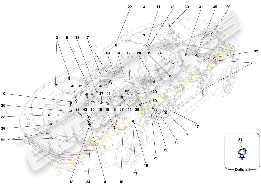 diagramma della parte contenente il codice parte 69708300