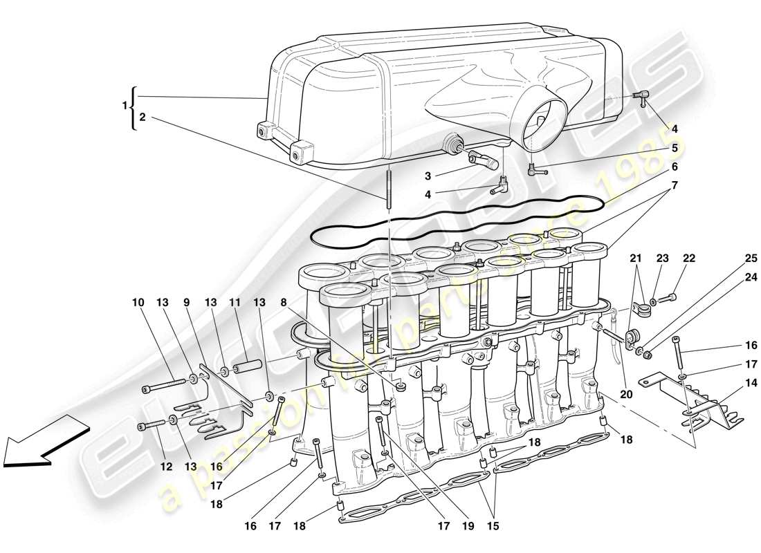 diagramma della parte contenente il codice parte 11500124