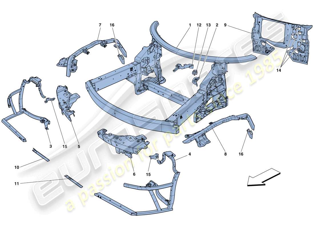 diagramma della parte contenente il codice parte 85455811