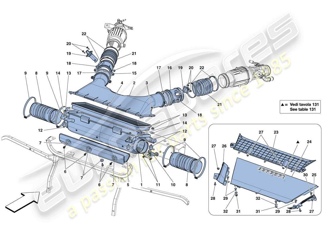 diagramma della parte contenente il codice parte 311476