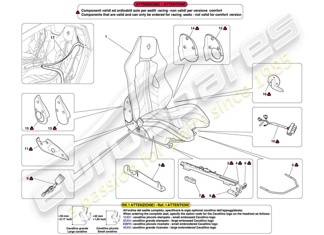 diagramma della parte contenente il codice parte 83580200