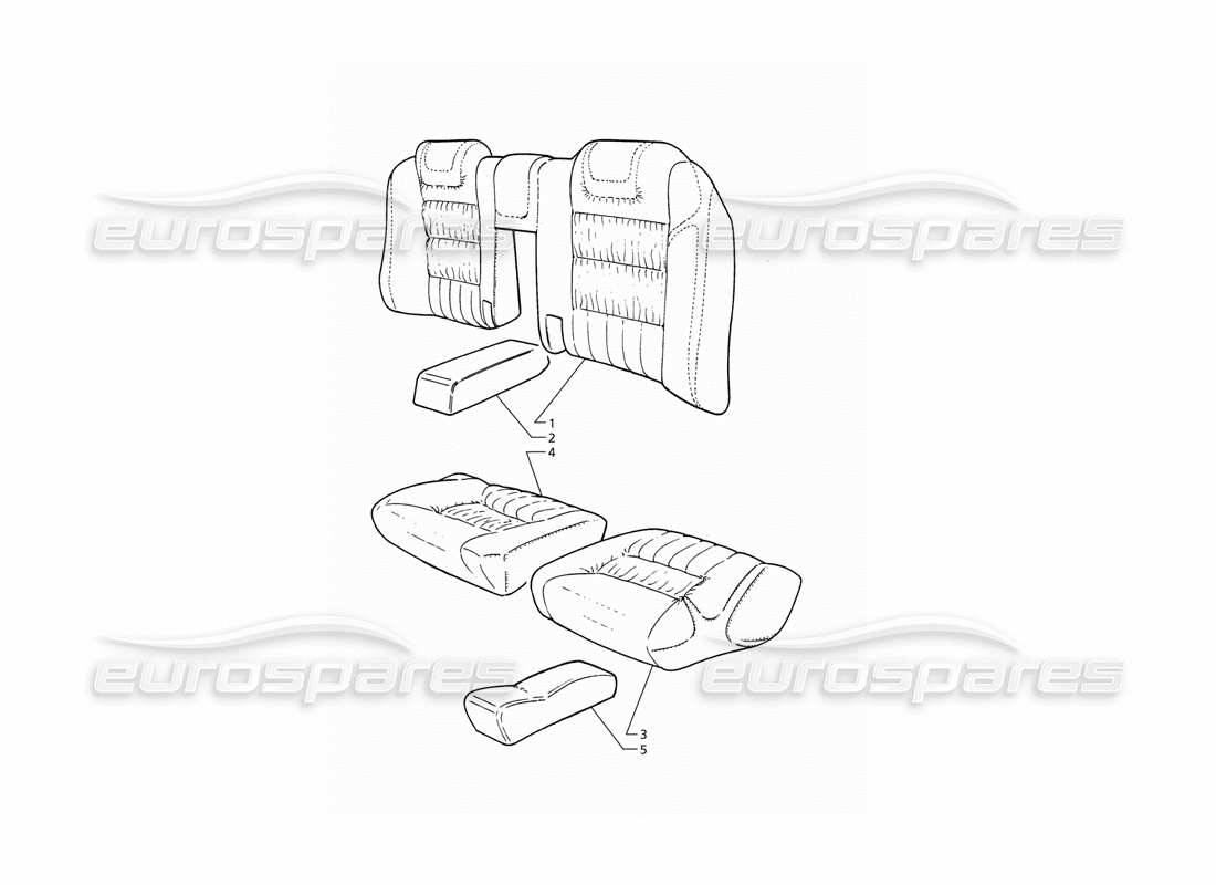 un diagramma delle parti dal catalogo delle parti maserati qtp v8 (1998)
