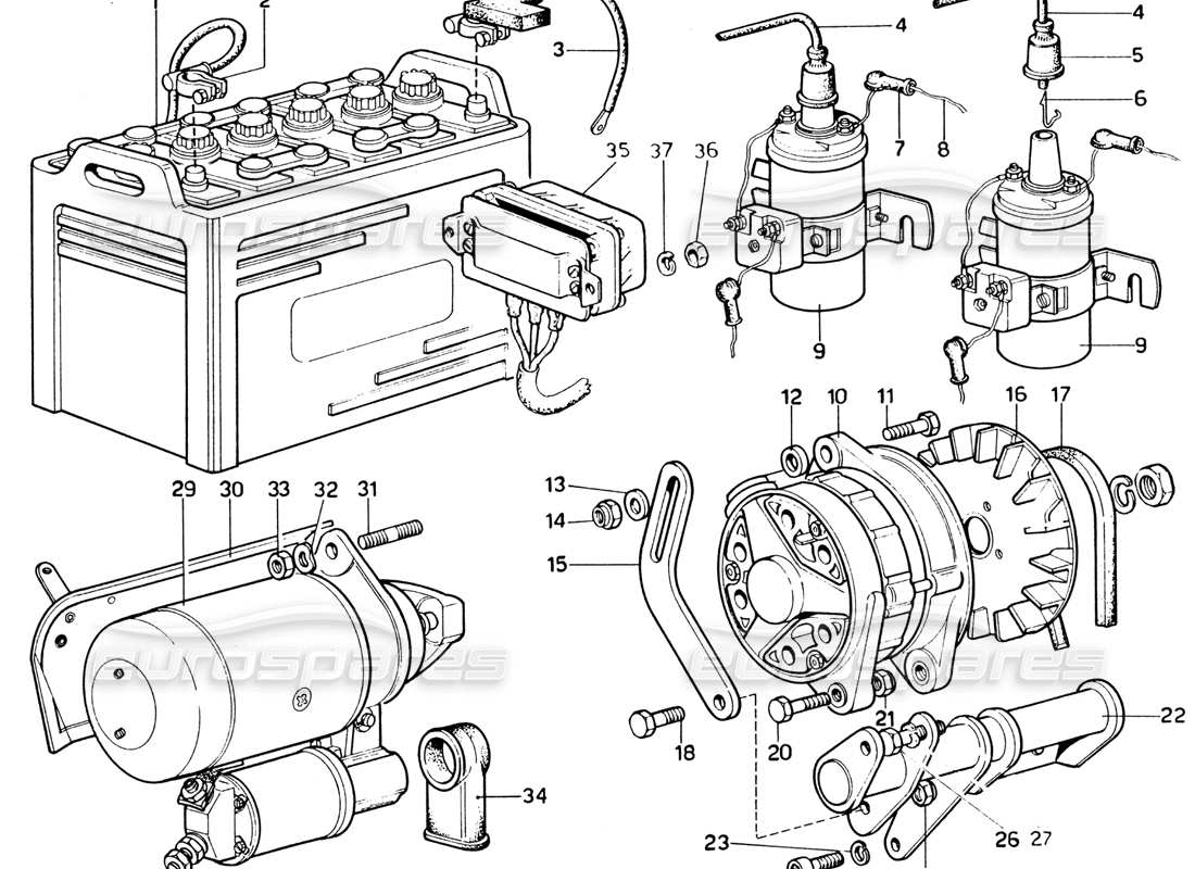 schema delle parti contenente il codice ultraflex