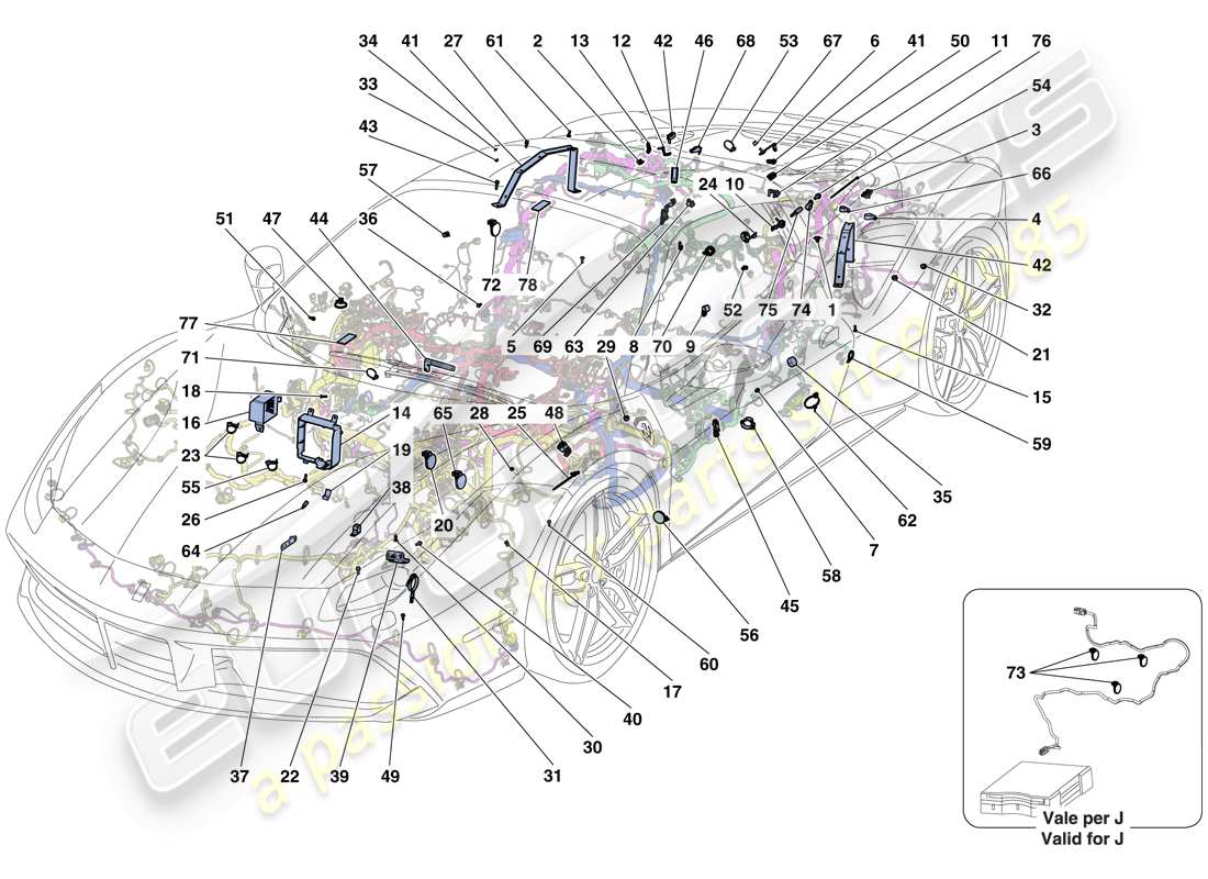 diagramma della parte contenente il codice parte 323247